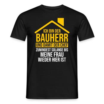 Bauherr - Männer T-Shirt - Schwarz - Vorne - AI Model Male 178 light (178cm)