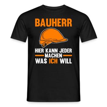 Bauherr - Männer T-Shirt - Schwarz - Vorne - AI Model Male 178 light (178cm)