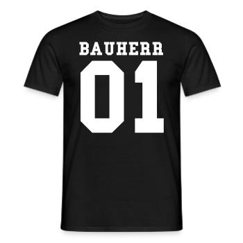 Bauherr - Männer T-Shirt - Schwarz - Vorne - AI Model Male 178 light (178cm)