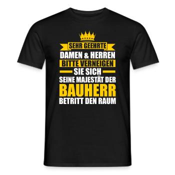 Bauherr - Männer T-Shirt - Schwarz - Vorne - AI Model Male 178 light (178cm)