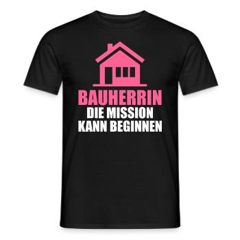 Bauherrin - Männer T-Shirt - Schwarz - Vorne - AI Model Male 178 light (178cm)