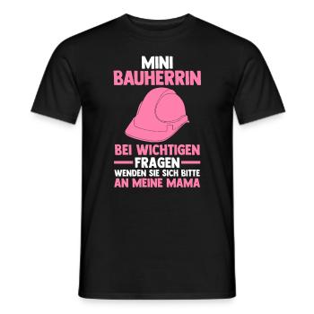 Bauherrin - Männer T-Shirt - Schwarz - Vorne - AI Model Male 178 light (178cm)