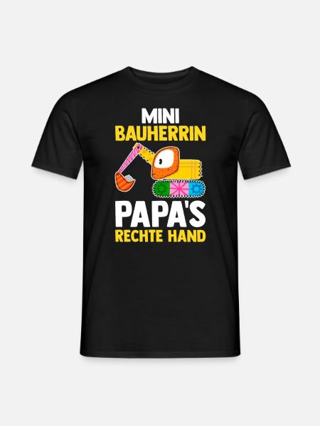 Bagger Bauherrin - Männer T-Shirt - Schwarz