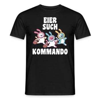 Osterhase Hase Ostern - Männer T-Shirt - Schwarz - Vorne - AI Model Male 178 light (178cm)