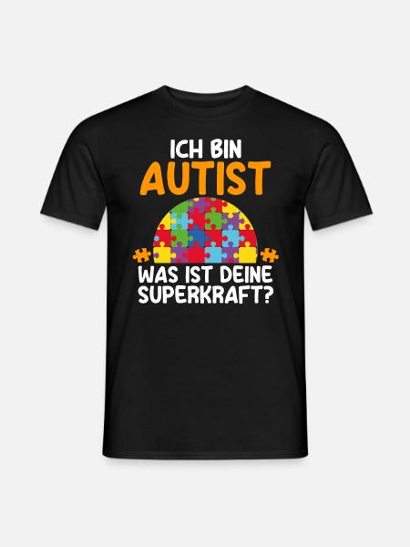 Autismus Autist Autisten - Männer T-Shirt - Schwarz