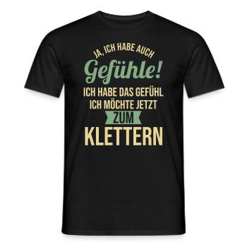 Bergsteigen Bouldern Klettern Kletterer - Männer T-Shirt - Schwarz - Vorne - AI Model Male 178 light (178cm)