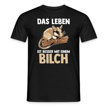 Bilch - Männer T-Shirt - Schwarz - Vorne - AI Model Male 178 light (178cm)