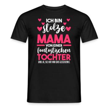 Muttertag Mutter Tochter Mama - Männer T-Shirt - Schwarz - Vorne - AI Model Male 178 light (178cm)