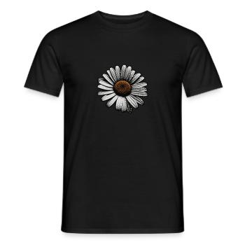 Daisy Sillouetthe - Men's T-Shirt - black - Front - AI Model Male 178 light (178cm)