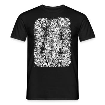 Fairycore Ästhetik Grunge Skelett Fee Goth G - Männer T-Shirt - Schwarz - Vorne - AI Model Male 178 light (178cm)