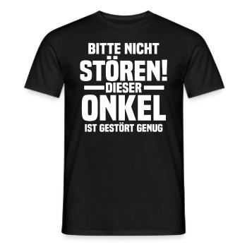 Patenonkel Onkel - Männer T-Shirt - Schwarz - Vorne - AI Model Male 178 light (178cm)