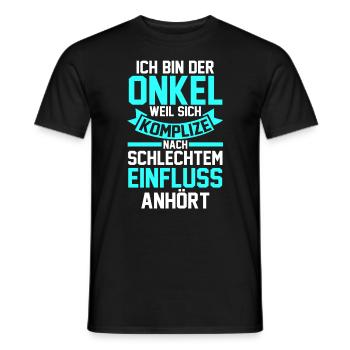 Patenonkel Onkel - Männer T-Shirt - Schwarz - Vorne - AI Model Male 178 light (178cm)