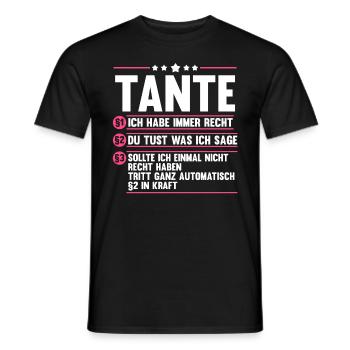 Marraine Tante - T-shirt homme - noir - Devant - AI Model Male 178 light (178cm)