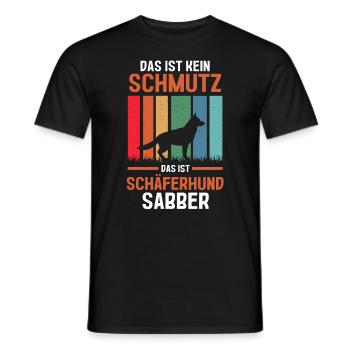 Hund Schäferhund - Männer T-Shirt - Schwarz - Vorne - AI Model Male 178 light (178cm)