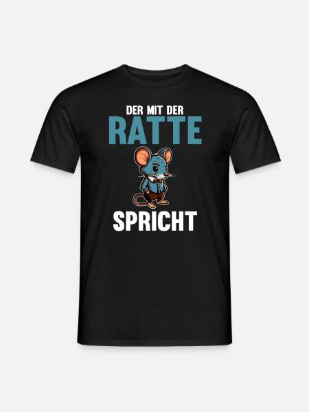 Nagetier Ratte Ratten - Männer T-Shirt - Schwarz