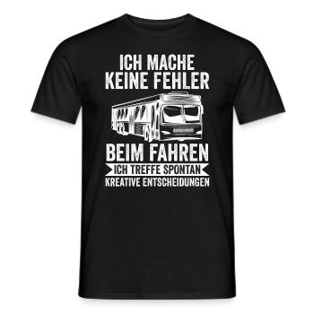 Bus Busfahrer - Männer T-Shirt - Schwarz - Vorne - AI Model Male 178 light (178cm)
