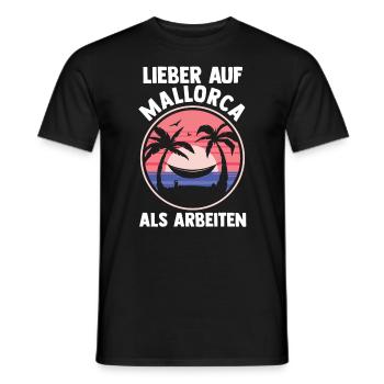 Party Urlaub Mallorca - Männer T-Shirt - Schwarz - Vorne - AI Model Male 178 light (178cm)