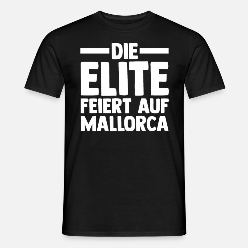Party Urlaub Mallorca - Männer T-Shirt - Schwarz