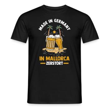 Party Urlaub Mallorca - Männer T-Shirt - Schwarz - Vorne - AI Model Male 178 light (178cm)