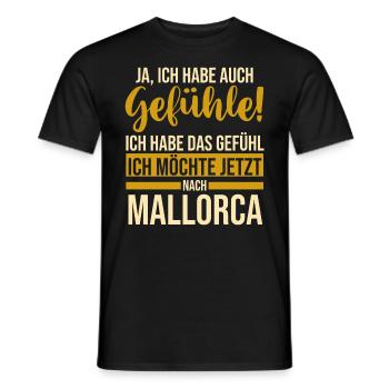 Party Urlaub Mallorca - Männer T-Shirt - Schwarz - Vorne - AI Model Male 178 light (178cm)