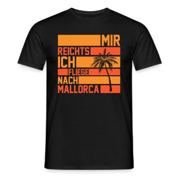 Party Urlaub Mallorca - Männer T-Shirt - Schwarz - Vorne - AI Model Male 178 light (178cm)