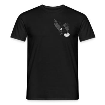 Adler - Männer T-Shirt - Schwarz - Vorne - AI Model Male 178 light (178cm)