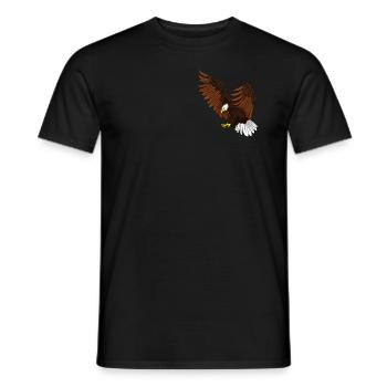 Eagle - Men's T-Shirt - black - Front - AI Model Male 178 light (178cm)