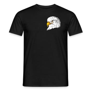 Eagle - Men's T-Shirt - black - Front - AI Model Male 178 light (178cm)