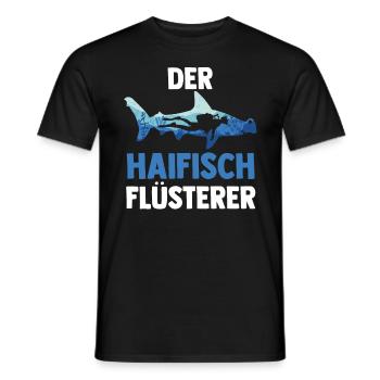Fische Haifisch - Männer T-Shirt - Schwarz - Vorne - AI Model Male 178 light (178cm)