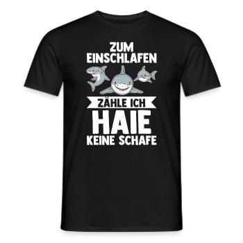 Fische Haifisch - Männer T-Shirt - Schwarz - Vorne - AI Model Male 178 light (178cm)