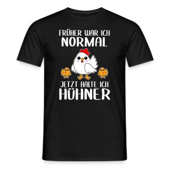 Huhn Hühner Hahn Bauernhof Landwirt Bauer Geschenk - Männer T-Shirt - Schwarz - Vorne - AI Model Male 178 light (178cm)