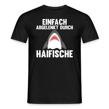 Fische Haifisch - Männer T-Shirt - Schwarz - Vorne - AI Model Male 178 light (178cm)