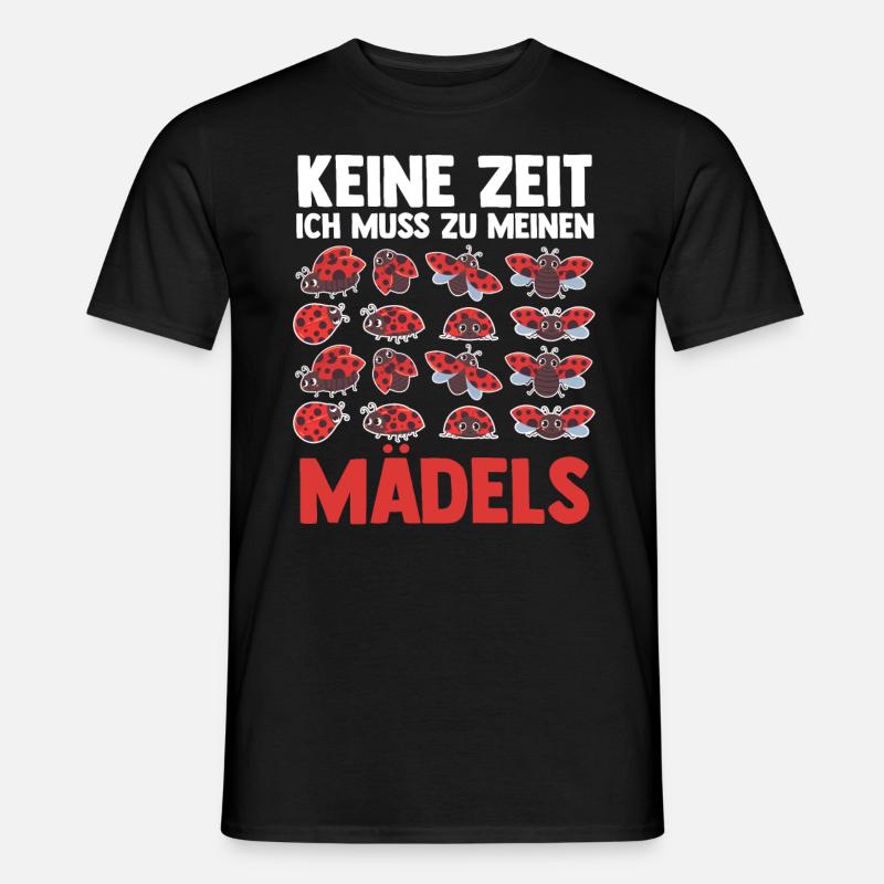 Marienkäfer - Männer T-Shirt - Schwarz