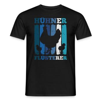 Hühner Huhn Bauer Landwirt Hühnerzüchter Geschenk - Männer T-Shirt - Schwarz - Vorne - AI Model Male 178 light (178cm)
