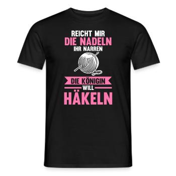 Stricken Nähen Häkeln - Männer T-Shirt - Schwarz - Vorne - AI Model Male 178 light (178cm)