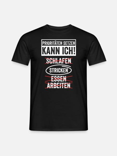 Häkeln Nähen Stricken - Männer T-Shirt - Schwarz
