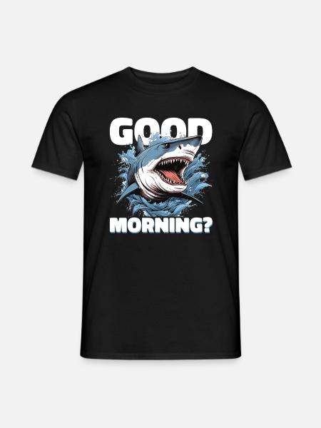 Bonjour Requin - T-shirt homme - noir