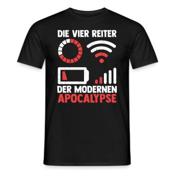 Die vier Reiter der modernen Apocalypse - Männer T-Shirt - Schwarz - Vorne - AI Model Male 178 light (178cm)