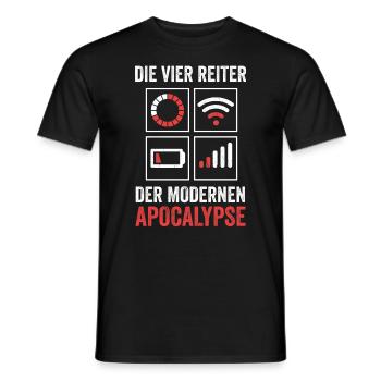 Die vier Reiter der modernen Apocalypse - Männer T-Shirt - Schwarz - Vorne - AI Model Male 178 light (178cm)