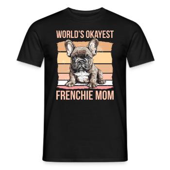 La maman Frenchie la plus correcte du monde - T-shirt homme - noir - Devant - AI Model Male 178 light (178cm)