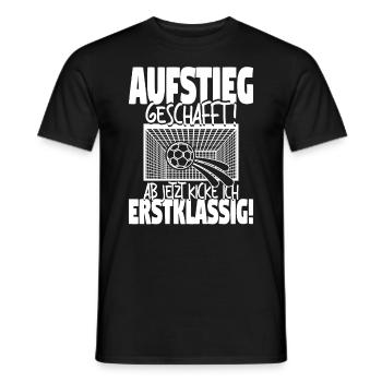 Einschulung Schulkind Fußball Schulanfang Geschenk - Männer T-Shirt - Schwarz - Vorne - AI Model Male 178 light (178cm)