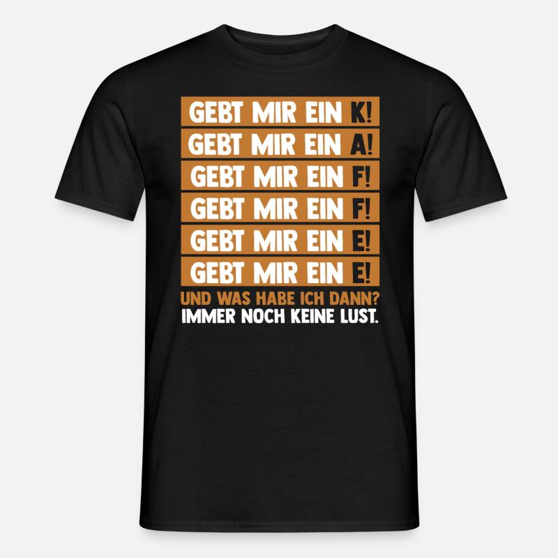 Kaffeetrinker Kaffeeliebhaber Kaffee - Männer T-Shirt - Schwarz