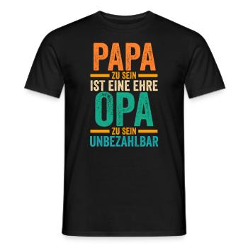 Ehefrau Vater Großvater Papa Opa - Männer T-Shirt - Schwarz - Vorne - AI Model Male 178 light (178cm)