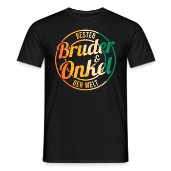 Beste Bruder Und Onkel Der Welt - Männer T-Shirt - Schwarz - Vorne - AI Model Male 178 light (178cm)