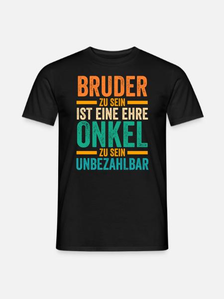 Bruder und Onkel - Männer T-Shirt - Schwarz