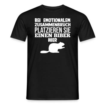 Nagetier Biberliebhaber Biber - Männer T-Shirt - Schwarz - Vorne - AI Model Male 178 light (178cm)