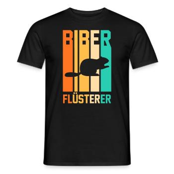 Nagetier Biberliebhaber Biber - Männer T-Shirt - Schwarz - Vorne - AI Model Male 178 light (178cm)