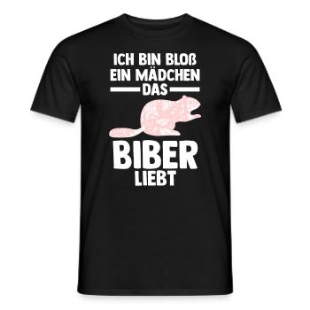 Nagetier Biberliebhaber Biber - Männer T-Shirt - Schwarz - Vorne - AI Model Male 178 light (178cm)