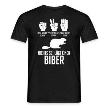 Nagetier Biberliebhaber Biber - Männer T-Shirt - Schwarz - Vorne - AI Model Male 178 light (178cm)