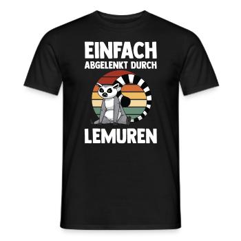 Lemur - Männer T-Shirt - Schwarz - Vorne - AI Model Male 178 light (178cm)
